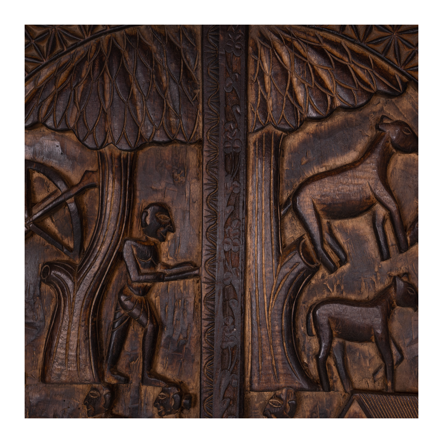 Door wood carved 79x8x182