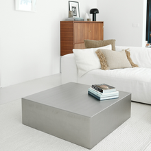 Load image into Gallery viewer, Coffee table Sienna - 90 x 90 x 30 - Brushed steel