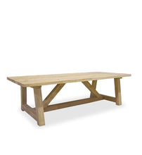 Cargar imagen en el visor de la galería, NATURAL TEAK DINING TABLE