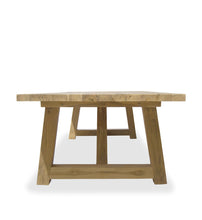 Cargar imagen en el visor de la galería, NATURAL TEAK DINING TABLE