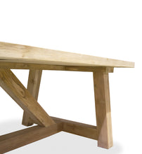 Cargar imagen en el visor de la galería, NATURAL TEAK DINING TABLE
