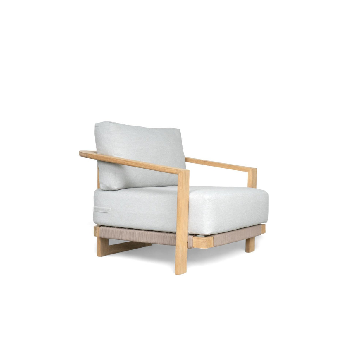 Lounge ArmChair Moss-94x86x65-Natural/White-Teak