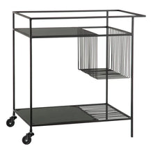 Carica l&#39;immagine nel visualizzatore di Gallery, WAITER BLACK METAL-CRYSTAL DECORATION 67 X 40 X 70 CM