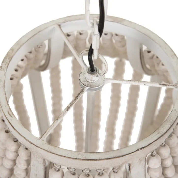 CEILING LAMP BEADING WORN WHITE 44 X 43 X 72 CM