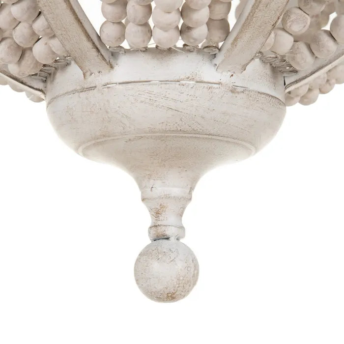 CEILING LAMP BEADING WORN WHITE 44 X 43 X 72 CM