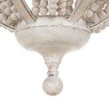 Carica l&#39;immagine nel visualizzatore di Gallery, CEILING LAMP BEADING WORN WHITE 44 X 43 X 72 CM