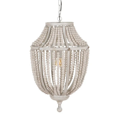 CEILING LAMP BEADING WORN WHITE 44 X 43 X 72 CM