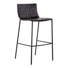 Load image into Gallery viewer, BLACK METAL / LEATHER STOOL 48 X 51 X 100 CM