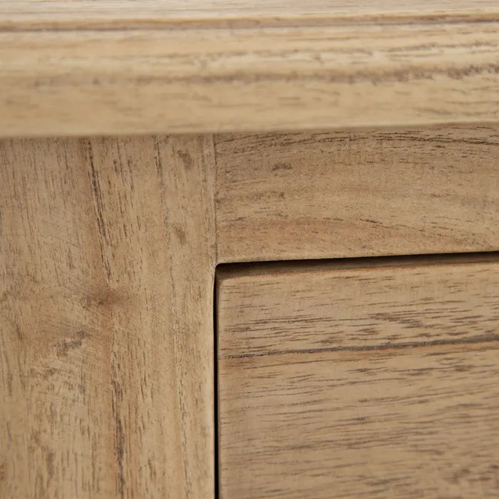 Mindi wood bed side table 50 X 32 X 72 cm