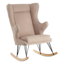 Carica l&#39;immagine nel visualizzatore di Gallery, BEIGE ROCKING CHAIR 71 X 91 X 109 CM