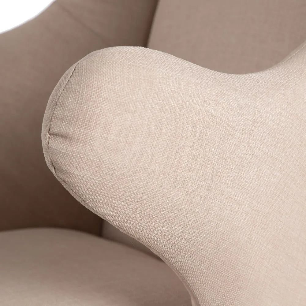 BEIGE ROCKING CHAIR 71 X 91 X 109 CM