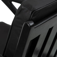 Cargar imagen en el visor de la galería, BLACK TEAK WOOD-LEATHER ARMCHAIR 78 X 64 X 75 CM