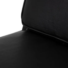 Cargar imagen en el visor de la galería, BLACK TEAK WOOD-LEATHER ARMCHAIR 78 X 64 X 75 CM