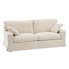 Load image into Gallery viewer, 3 SEATER SOFA BEIGE FABRIC ROOM 212 X 97 X 93 CM