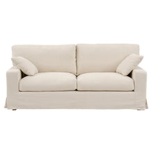 Load image into Gallery viewer, 3 SEATER SOFA BEIGE FABRIC ROOM 212 X 97 X 93 CM