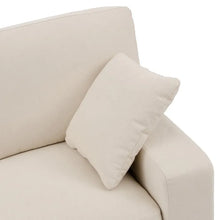 Cargar imagen en el visor de la galería, 3 SEATER SOFA BEIGE FABRIC ROOM 212 X 97 X 93 CM