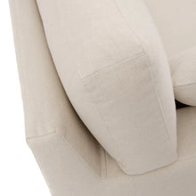 Cargar imagen en el visor de la galería, 3 SEATER SOFA BEIGE FABRIC ROOM 212 X 97 X 93 CM