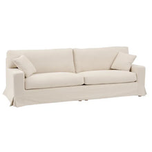 Load image into Gallery viewer, 4 SEATER SOFA BEIGE FABRIC ROOM 260 X 97 X 93 CM