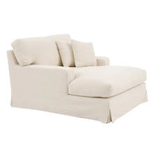 Cargar imagen en el visor de la galería, SOFA CHAISE LONGUE BEIGE LIVING ROOM FABRIC 122 X 155 X 93 CM