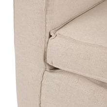 Charger l&#39;image dans la galerie, 4 SEATER SOFA BEIGE FABRIC ROOM 240 X 100 X 92 CM