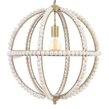 Load image into Gallery viewer, CEILING LAMP BEADING WORN WHITE 54 X 54 X 54 CM