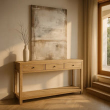 Laden Sie das Bild in den Galerie-Viewer, CONSOLE NATURAL WOOD MINDI ENTRANCE 150 X 35 X 85 CM