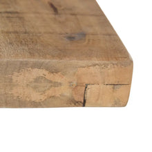 Charger l'image dans la galerie, DINING TABLE NATURAL-BLACK WOOD-IRON 130 X 130 X 76 CM