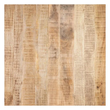 Charger l'image dans la galerie, DINING TABLE NATURAL-BLACK WOOD-IRON 130 X 130 X 76 CM