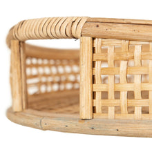 Load image into Gallery viewer, S/2 NATURAL BAMBOO TRAYS DECORATION 49.50 X 48 X 9 CM