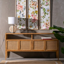 Load image into Gallery viewer, BUFFET NATURAL WAY WOOD-RATTAN ROOM 160 X 40 X 80 CM