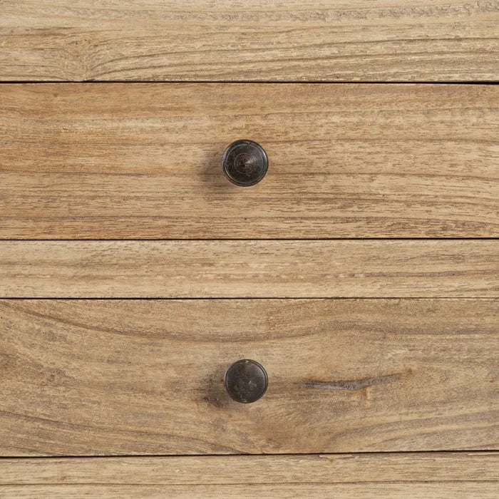 Mindi wood bed side table 45 X 30 X 66 cm