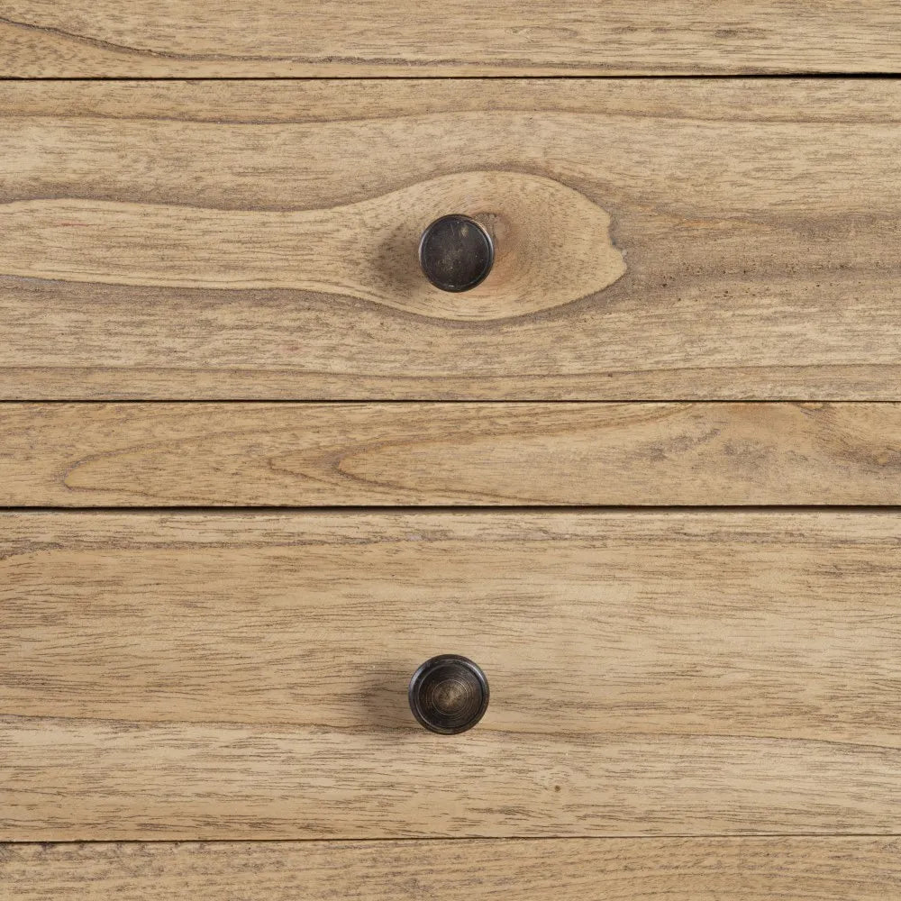 Mindi wood bed side table 44 X 34 X 77 cm