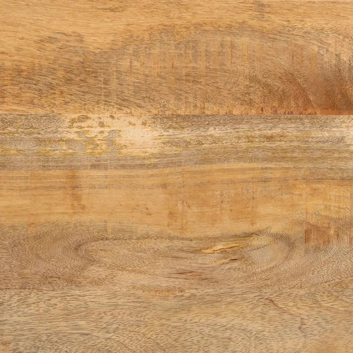DINING TABLE NATURAL-BLACK WOOD-IRON 160 X 90 X 79 CM