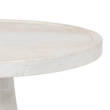 Carica l&#39;immagine nel visualizzatore di Gallery, AUXILIARY TABLE WHITE MANGO WOOD ROOM 45 X 45 X 45 CM
