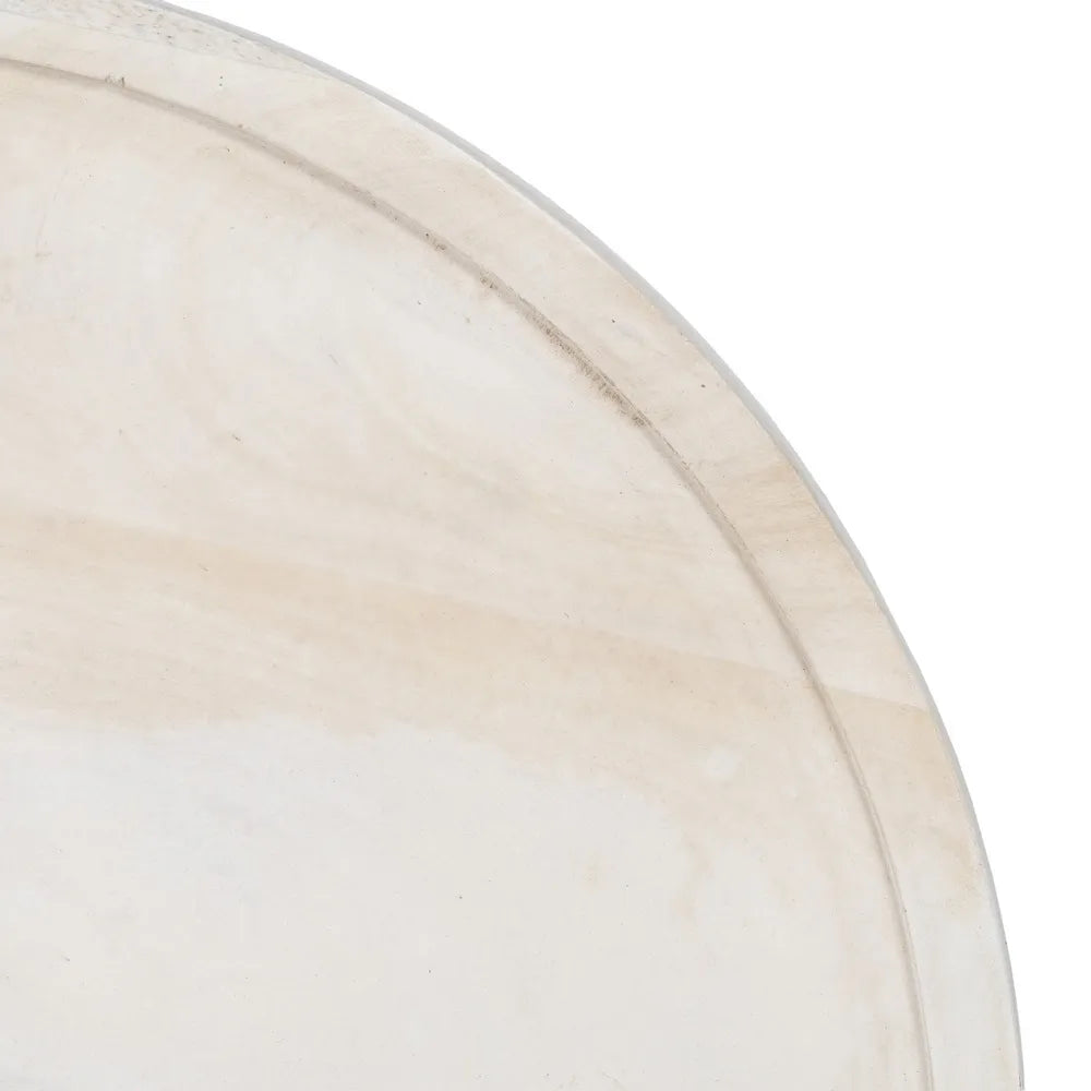 AUXILIARY TABLE WHITE MANGO WOOD ROOM 45 X 45 X 45 CM