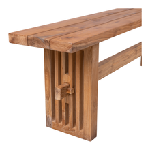 Laden Sie das Bild in den Galerie-Viewer, Teak Bench 300x100
