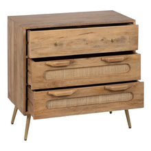 Charger l&#39;image dans la galerie, NATURAL WOOD-RATTAN AUXILIARY FURNITURE 80 X 40 X 77 CM