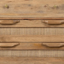 Cargar imagen en el visor de la galería, NATURAL WOOD-RATTAN AUXILIARY FURNITURE 80 X 40 X 77 CM