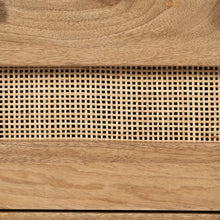 Load image into Gallery viewer, NATURAL WOOD-RATTAN AUXILIARY FURNITURE 80 X 40 X 77 CM