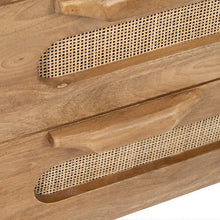 Carica l&#39;immagine nel visualizzatore di Gallery, NATURAL WOOD-RATTAN AUXILIARY FURNITURE 80 X 40 X 77 CM