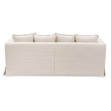 Carica l&#39;immagine nel visualizzatore di Gallery, 3 SEATER SOFA BEIGE FABRIC ROOM 209 X 107 X 92 CM