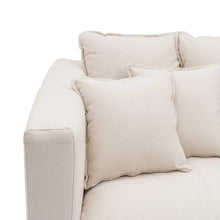 Cargar imagen en el visor de la galería, 3 SEATER SOFA BEIGE FABRIC ROOM 209 X 107 X 92 CM