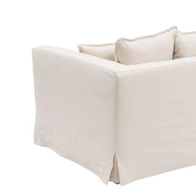 Load image into Gallery viewer, 3 SEATER SOFA BEIGE FABRIC ROOM 209 X 107 X 92 CM