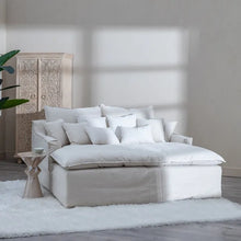 Load image into Gallery viewer, CHAISE LONGUE SOFA BEIGE FABRIC ROOM 190 X 165 X 95 CM