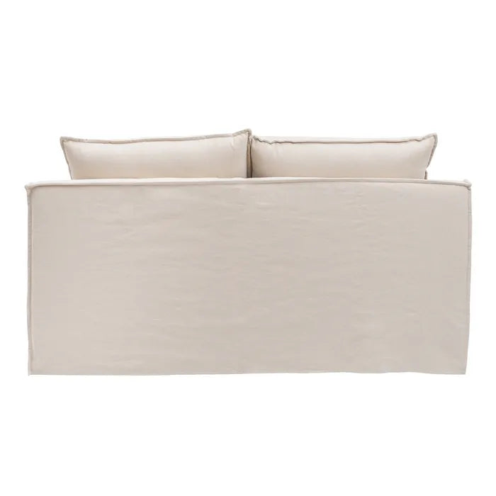 CHAISE LONGUE SOFA BEIGE FABRIC ROOM 190 X 165 X 95 CM