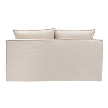 Carica l&#39;immagine nel visualizzatore di Gallery, CHAISE LONGUE SOFA BEIGE FABRIC ROOM 190 X 165 X 95 CM