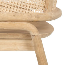 Cargar imagen en el visor de la galería, CHAIR TEAK WOOD ROOM 65 X 64 X 80 CM