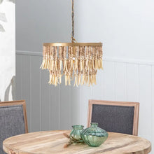 Load image into Gallery viewer, NATURAL BEADS CEILING LAMP 40 X 40 X 29 CM