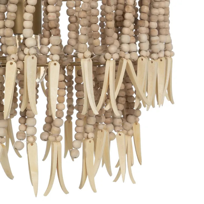 NATURAL BEADS CEILING LAMP 40 X 40 X 29 CM