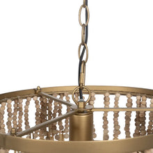 Load image into Gallery viewer, NATURAL BEADS CEILING LAMP 40 X 40 X 29 CM